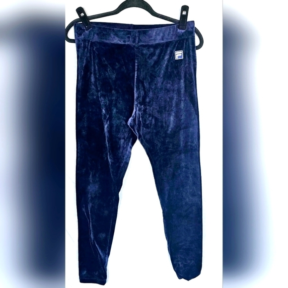 Fila Womens Velour Track Jogger Leggings Size Large EUC - Picture 3 of 7